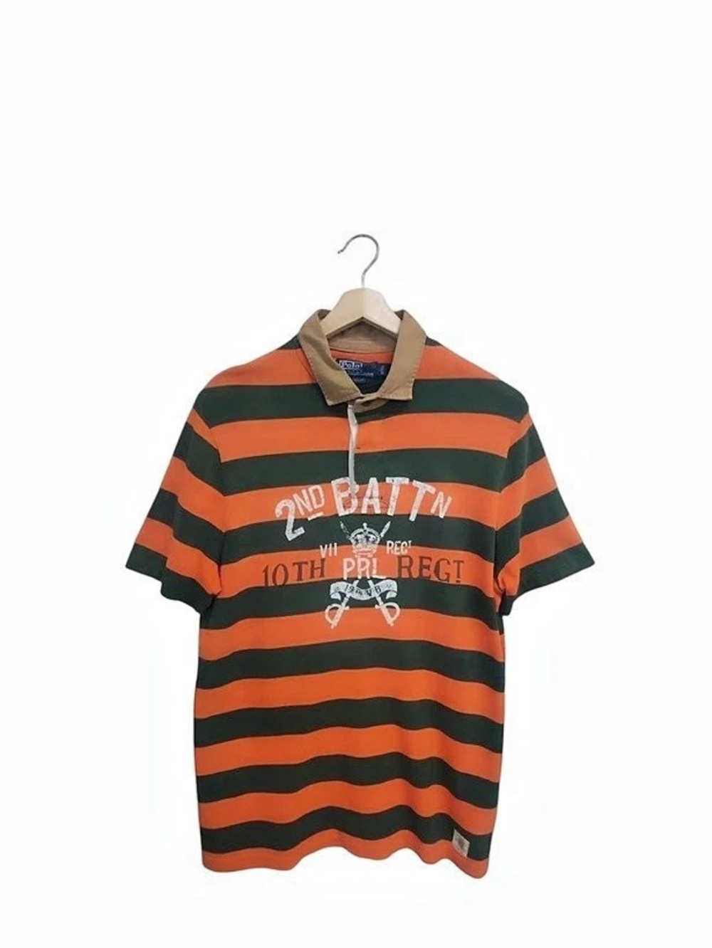 Vintage Polo Ralph Lauren 2nd Battalion 10th PRL Regiment Rugby Shirt